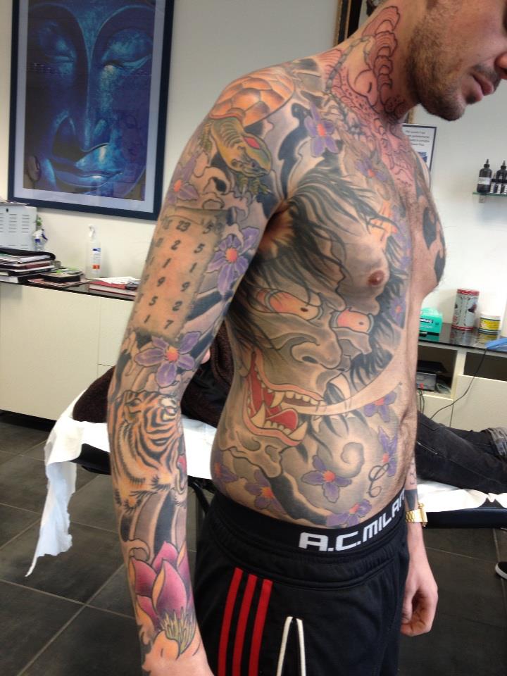 Japán stílusú tetoválás a Pinker Tattoo galériából